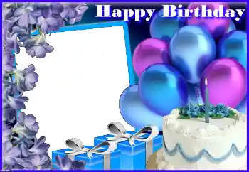 An inscription on the frame: Happy Birthday! An inscription on the frame: Happy Birthday!