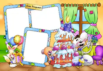 An inscription on the frame: Birthday