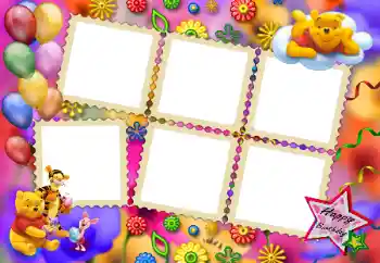 An inscription on the frame: Happy Birthday An inscription on the frame: Happy Birthday