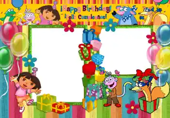 An inscription on the frame: С Днем Рождения! An inscription on the frame: С Днем Рождения!