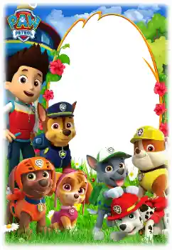 An inscription on the frame: PAW Patrol An inscription on the frame: PAW Patrol