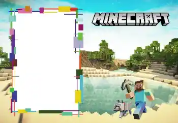 An inscription on the frame: Minecraft An inscription on the frame: Minecraft
