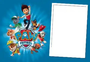 An inscription on the frame: PAW Patrol An inscription on the frame: PAW Patrol