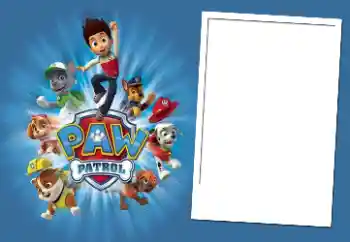 An inscription on the frame: PAW Patrol An inscription on the frame: PAW Patrol