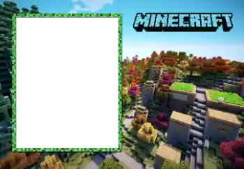 An inscription on the frame: Minecraft