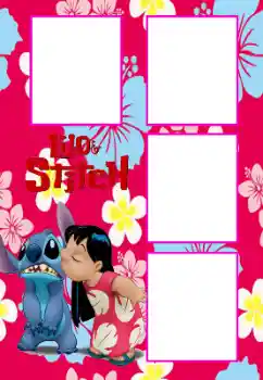 An inscription on the frame: Lilo&Stitch