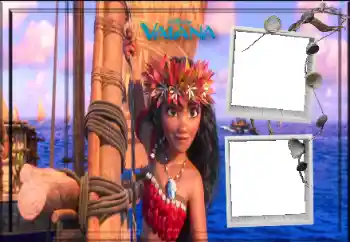 An inscription on the frame: Vaiana
