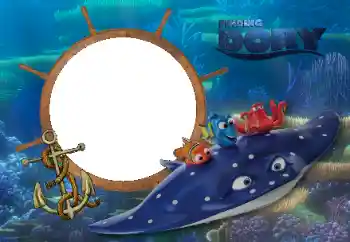 An inscription on the frame: Finding Dory