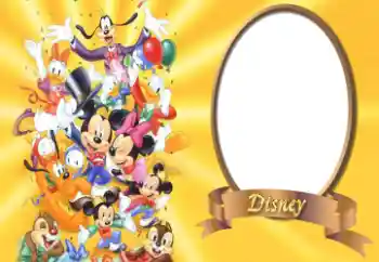 An inscription on the frame: Disney
