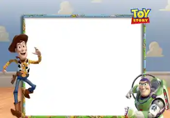 An inscription on the frame: Toy Story