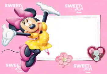 An inscription on the frame: Sweet girl