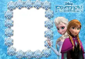 An inscription on the frame: Frozen