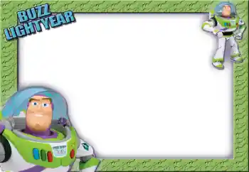 An inscription on the frame: Buzz Lightyear An inscription on the frame: Buzz Lightyear