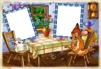 An inscription on the frame: I eat An inscription on the frame: I eat