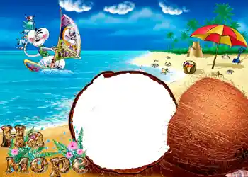 An inscription on the frame: On the sea An inscription on the frame: On the sea