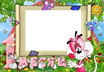 An inscription on the frame: 1 month An inscription on the frame: 1 month