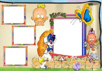 An inscription on the frame: 8 month