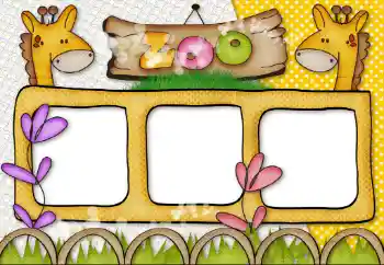 An inscription on the frame: Zoo