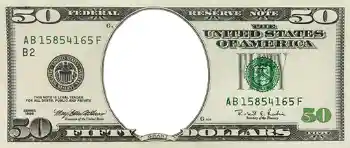 An inscription on the frame: 50 долларов An inscription on the frame: 50 долларов