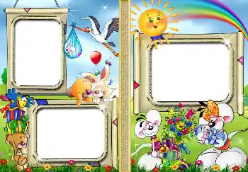 An inscription on the frame: Our baby An inscription on the frame: Our baby