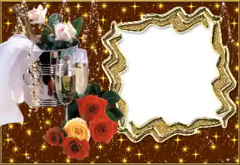 An inscription on the frame: Invitation on wedding