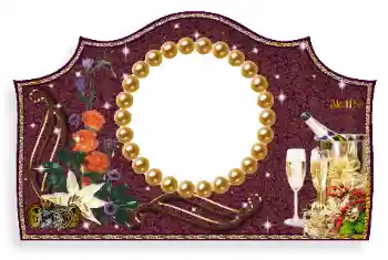 An inscription on the frame: Champagne An inscription on the frame: Champagne