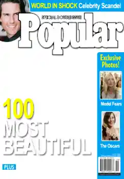 An inscription on the frame: Popular