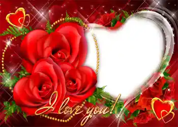 Photo effect from category Frames for Lovers № 1286. An inscription on the frame: I love you! Photo effect from category Frames for Lovers № 1286. An inscription on the frame: I love you!