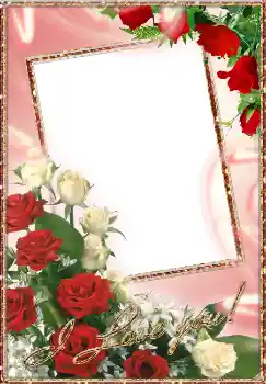 Photo effect from category Frames for Lovers № 2223. An inscription on the frame: I love you!