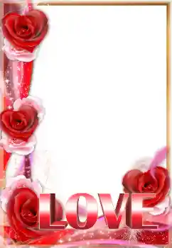 Photo effect from category Frames for Lovers № 26727. An inscription on the frame: Love