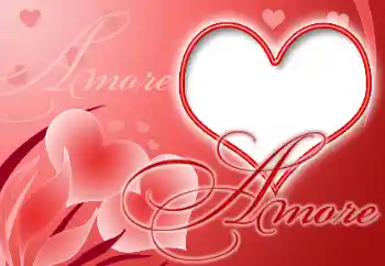 Photo effect from category Frames for Lovers № 33949. An inscription on the frame: Amore