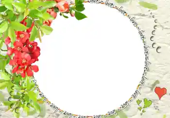 Photo effect from category Frames for Lovers № 39180. An inscription on the frame: love