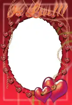 Photo effect from category Frames for Lovers № 43529. An inscription on the frame: Its Love!!!