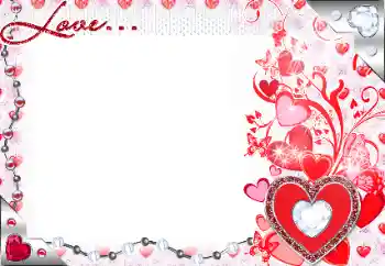 Photo effect from category Frames for Lovers № 80393. An inscription on the frame: Love