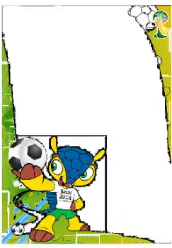 An inscription on the frame: Brasil 2014 An inscription on the frame: Brasil 2014