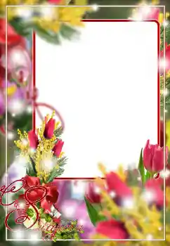 An inscription on the frame: Women's Day