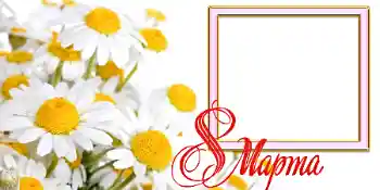 An inscription on the frame: Women's Day An inscription on the frame: Women's Day