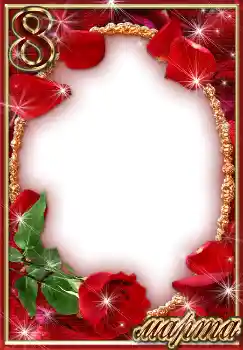 An inscription on the frame: Women's Day An inscription on the frame: Women's Day