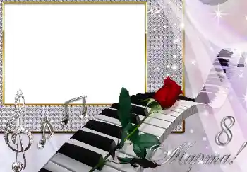 An inscription on the frame: Women's Day An inscription on the frame: Women's Day