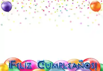 An inscription on the frame: Happy Birthday! An inscription on the frame: Happy Birthday!