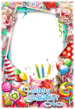 An inscription on the frame: Happy Birthday!