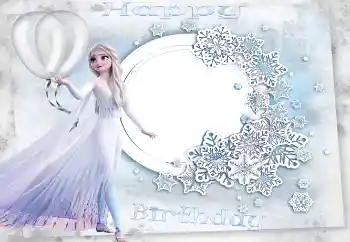 An inscription on the frame: Happy Birthday! An inscription on the frame: Happy Birthday!