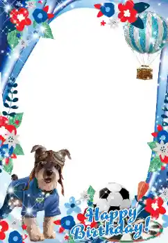 An inscription on the frame: Happy Birthday!