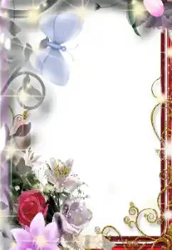 An inscription on the frame: Happy anniversary!