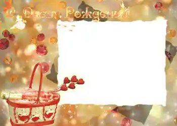 An inscription on the frame: Happy Birthday! An inscription on the frame: Happy Birthday!