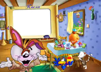 An inscription on the frame: Пасха.