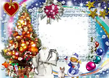 Photo effect from category New Year cards № 1445