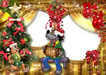 Photo effect from category New Year cards № 1446