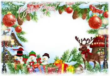 An inscription on the frame: Happy New Year!