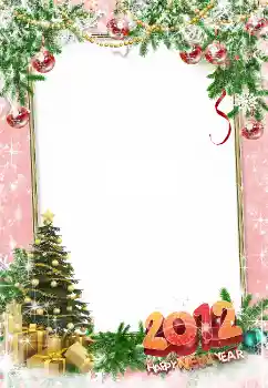 An inscription on the frame: Happy New Year!